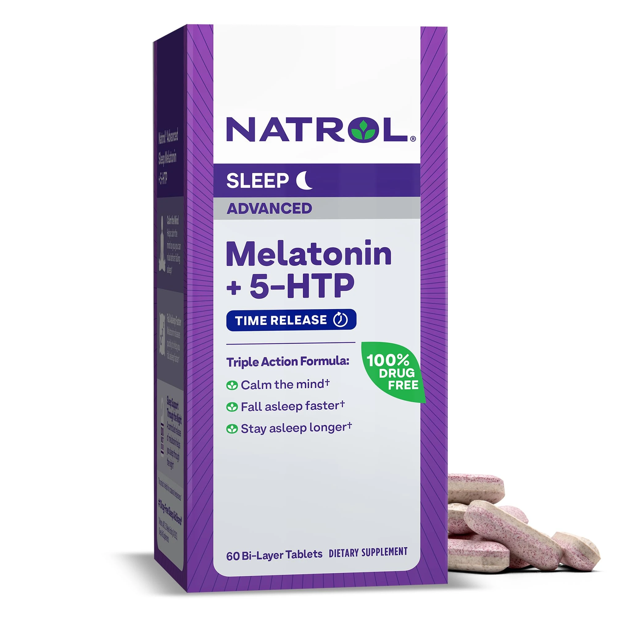 Natrol Melatonina 6mg + 5 HTP 50mg 60 tablets
